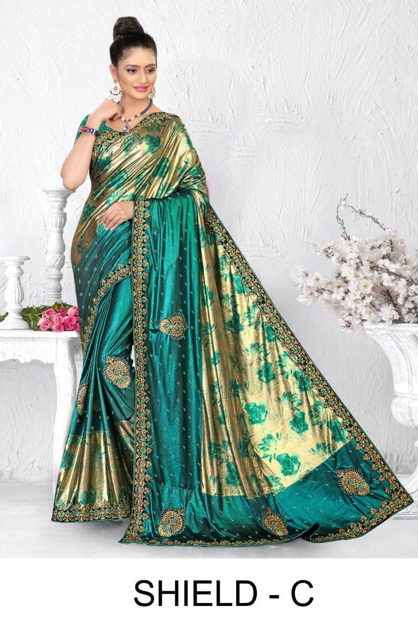 Ronisha Shield Latest Fancy Festive Wear Designer Lycra Saree Collection